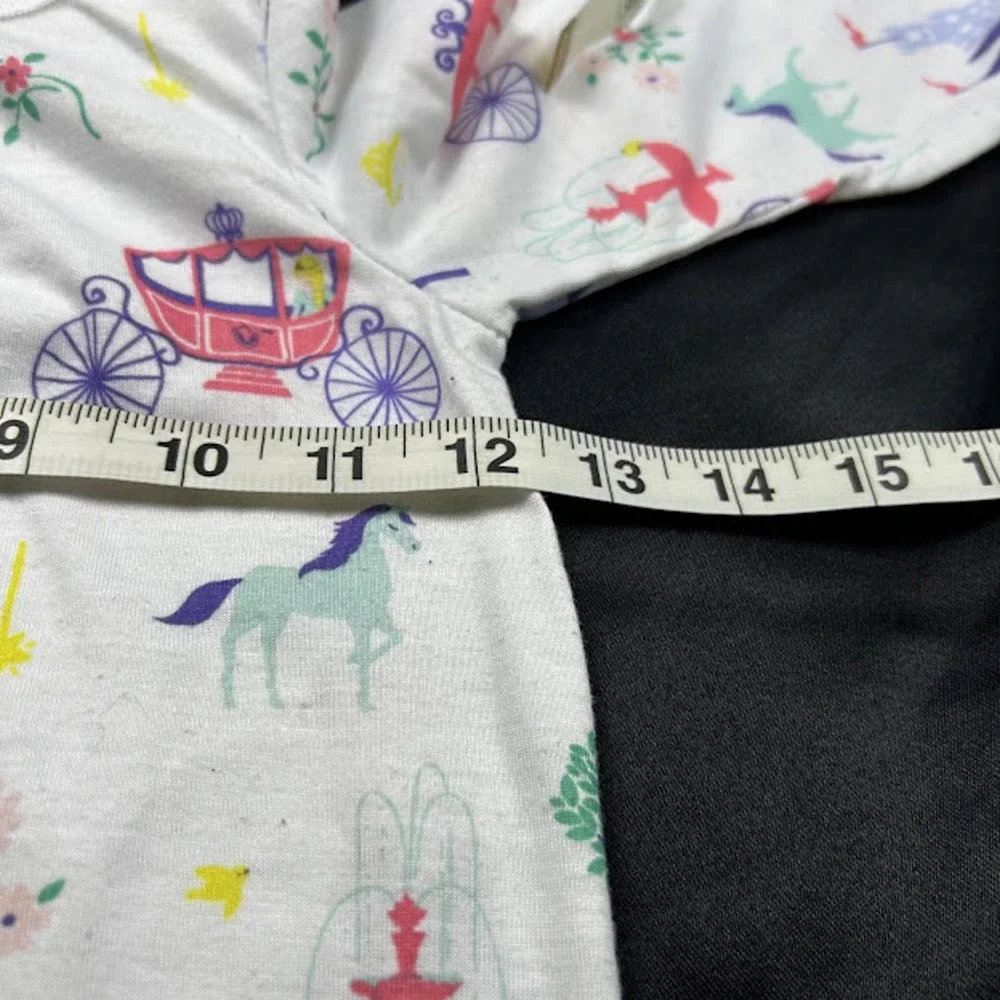 Carters Girls Princess Nightgown Set Size 4-5 and 8-10 Castle Unicorn White 2pc